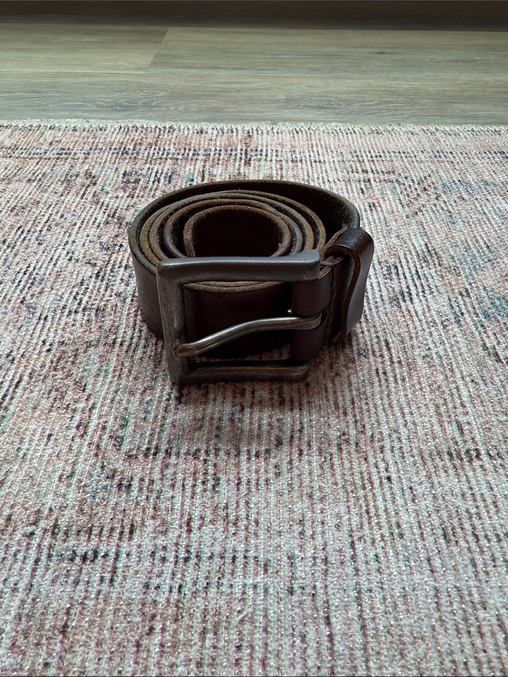 Abercrombie & Fitch Leather Belt with Metal Buckle